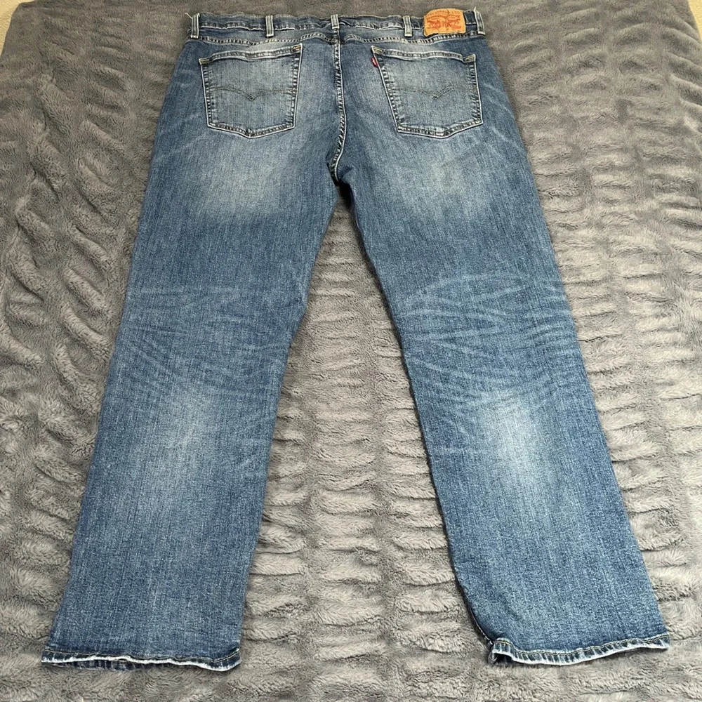Levis 559 Relaxed Straight Mens Jeans 42x30 Blue Medium Wash Stretch 00559-0550